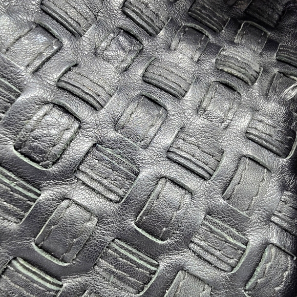 COACH NorthSouth Woven Leather Tote - Picture 3 of 7